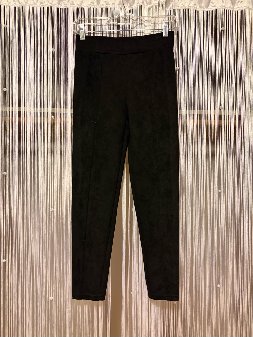 Luna & Miele Black Faux-Suede Leggings